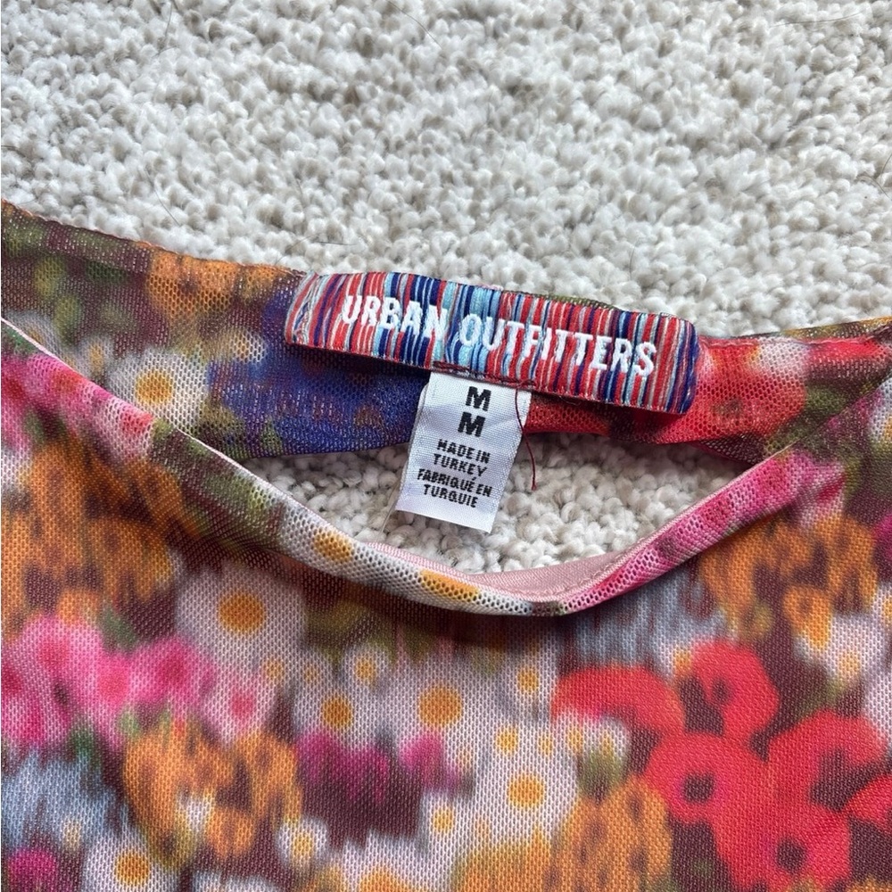 NWT Urban Outfitters Multicolor Floral Top - Picture 5 of 8